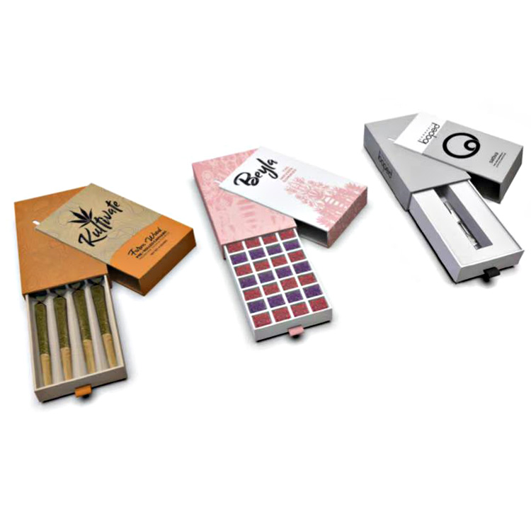 Custom printed logo chocolate bar packaging paper box with child proof resistant 