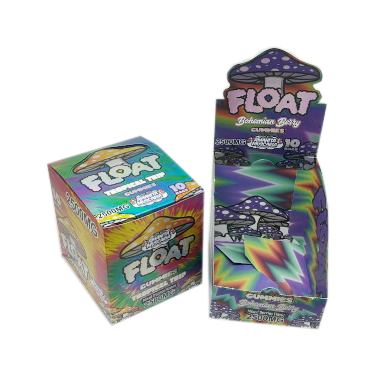 Custom Printing logo gummies packaging POP display paper boxes