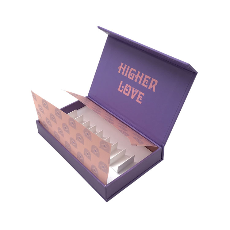 Custom printing logo 10 pack cigarettes pre roll packaging gift box with magnetic closure hot sale cannabis pre rolls packaging paper box 