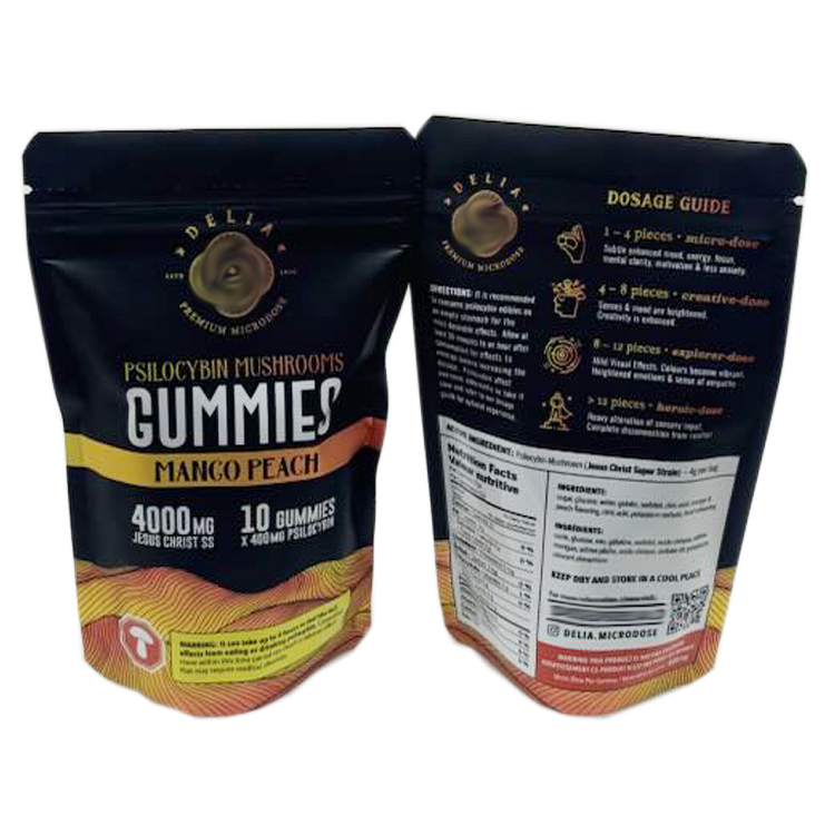 custom printing logo candy gummy 3.5 smell proof  foil 3.5g packaging ziplock Mylar Bag